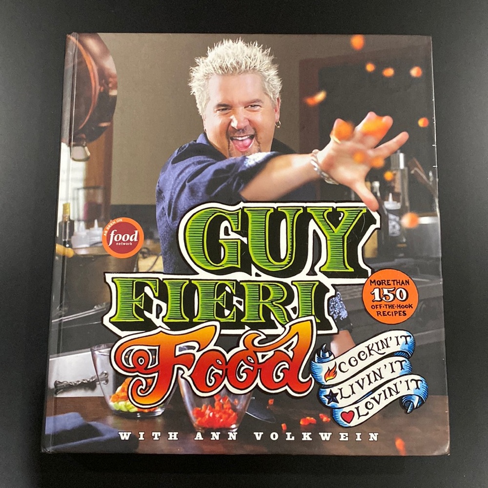 Guy Fieri Food: Cookin’ It, Livin’ It, Lovin’ It - Hardcover Cookbook